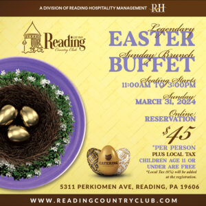 Reading Country Club - Easter Sunday Brunch - RCC