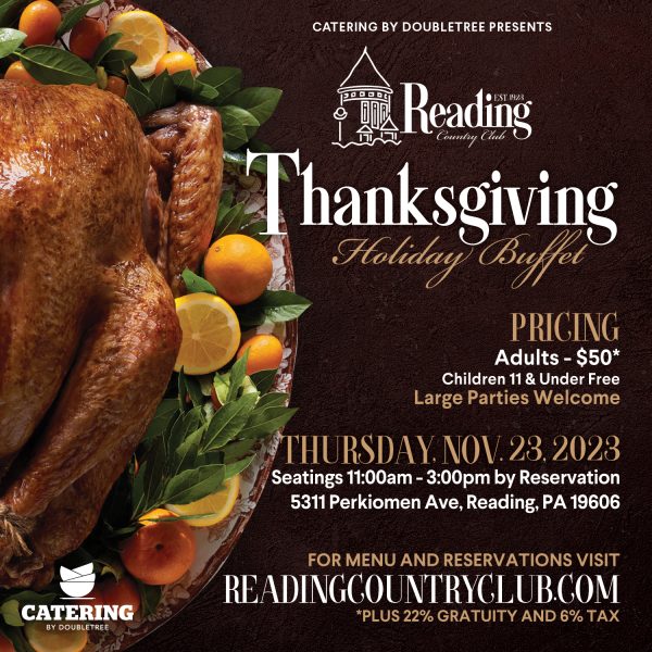 Reading Country Club Thanksgiving Holiday Buffet 2023